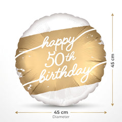 Golden Age 50th Birthday Foil Balloon