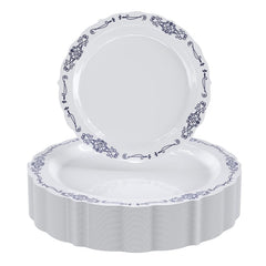 White/Navy Victorian Combo Set | 160 10 In. + 160 7.5 In.