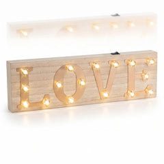Illuminated LOVE Light-Up Plaque