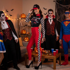 Women's Race Car Driver Costume - Halloween Edition
