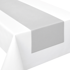 Silver Premium Fabric Table Runner - 13" x 72"