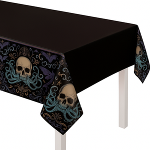 Dark Academia Halloween Plastic Tablecover