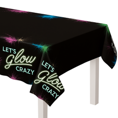 Glow Party Plastic Table Cover