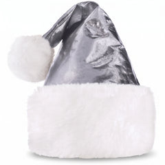 Shimmering Silver Santa Hat