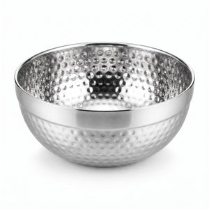 Elegant 5.75" Hammered Stainless Steel Bowl
