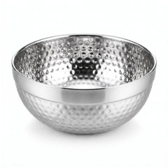 Elegant 5.75" Hammered Stainless Steel Bowl