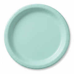 Robin's Egg Blue Paper Plates 6.75 Inch Round