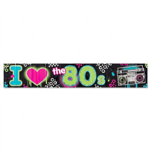 Totally 80s Foil Party Banner - 25 ft