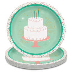 Happy Cake Day 10.5" Birthday Plates