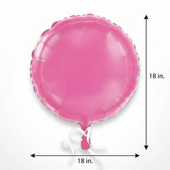 Bright Pink Foil Round Balloon