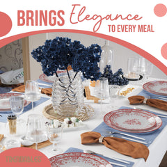 8 In. Toile Plastic Plates | 120 Count