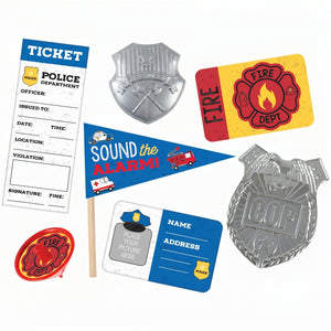 First Responders "Sound the Alarm" Mega Mix Party Favor Pack, 48 Pieces