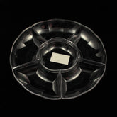 "12"" 6-Compartment Clear Tray"