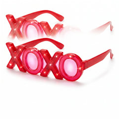 Valentine's Light-Up Heart XOXO Glasses