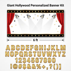 Giant Hollywood Personalized Banner Kit