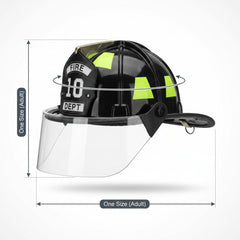 Authentic Firefighter Helmet Costume Accessory for Adults