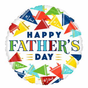 Happy Father's Day Varsity Foil Balloon