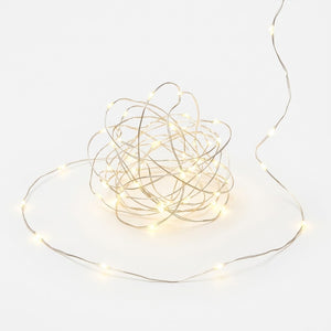Enchanting White LED Fairy String Lights - 5 ft, 60 Lights
