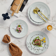 10"" Dandelion Bloom Design Plastic Plates (10)