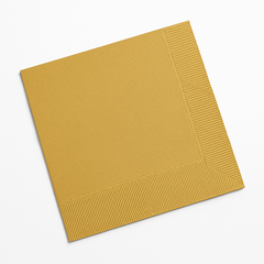 Radiant Gold Beverage Napkins - Solid Color
