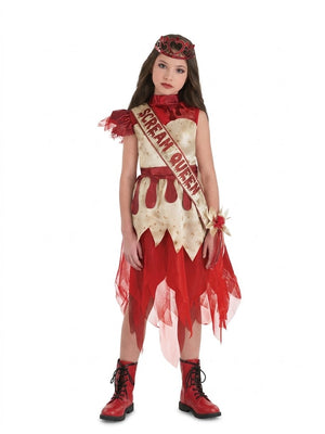 Girls Scream Queen Halloween Costume - Child M (8-10)