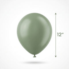 Luxaire Premium 12-Inch Sage Latex Balloons, 25 Pack