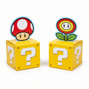 Super Mario Bros Question Block Table Centerpiece Kit, 4-Piece Set