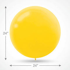 Sunshine Yellow Latex Balloons, 24-Inch, 4-Pack