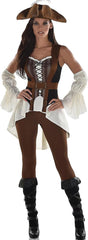 Shipwrecked Women's Pirate Costume - Adult L (10-12)