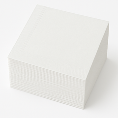 Elegant Frosty White Dinner Napkins
