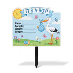 "It's a Boy" Yard Sign Decoration with Personalization, 56-Inch