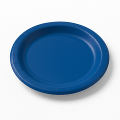 Royal Blue 6.75" Round Paper Plates