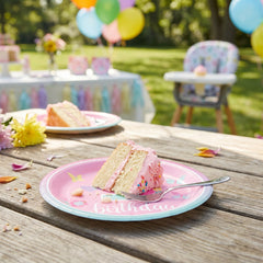 Butterfly Garden 1st Birthday Paper Plates - 8.5"