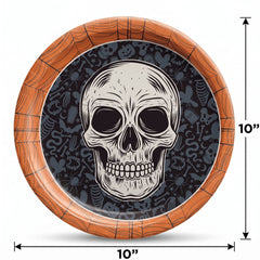 Wicked Hauntings 10" Halloween Skull Plates