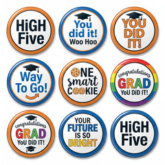Graduation Celebration Fun Button Multi-Pack