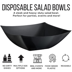64 Oz. Convex Bowl | Black