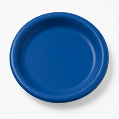 Classic Blue 8.5" Round Paper Plates
