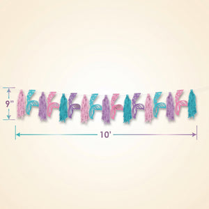 Shimmering Mermaid Tassel Garland - 10 ft