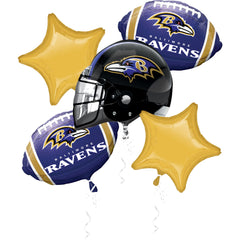 Baltimore Ravens Foil Balloon Bouquet