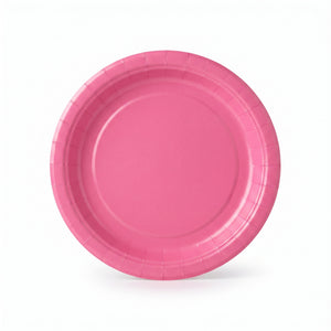 New Pink 6.75" Round Paper Plates - 20 Pack