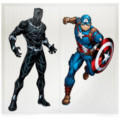 Marvel Avengers Black Panther & Captain America Scene Setter