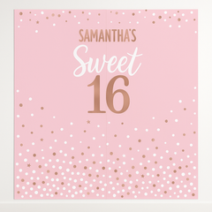 Sweet Sixteen Customizable Scene Setter Backdrop Kit