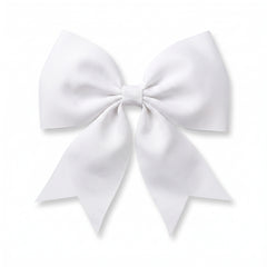 Oversized White Bow Headband