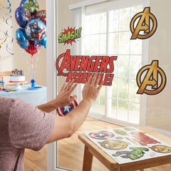 Marvel Avengers Vinyl Cling Decals - 14-Pack Wall & Window Decorations