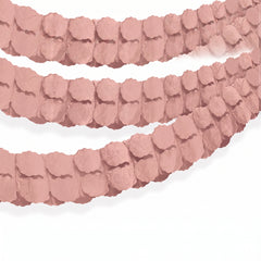 Rose Gold Tissue Paper Garland - 9ft