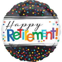 Vibrant "Happy Retirement" Foil Balloon - 18 Inches