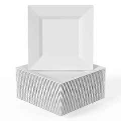 4.5 In. White Square Plates | 600 Count