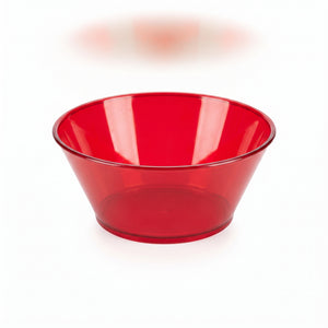 Apple Red 24oz Small Plastic Serving Bowl