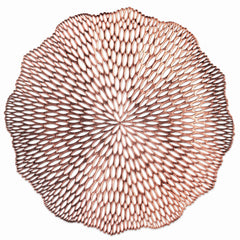 Premium Rose Gold Blossom Placemats - Set of 4
