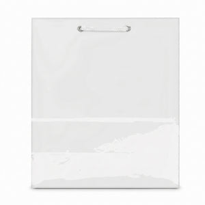 Extra-Large Glossy White Gift Bag with Rope Handles